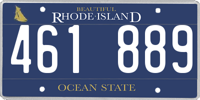 RI license plate 461889