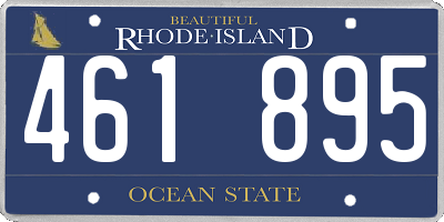 RI license plate 461895