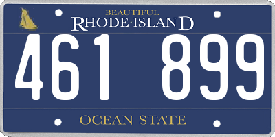 RI license plate 461899