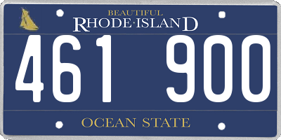 RI license plate 461900