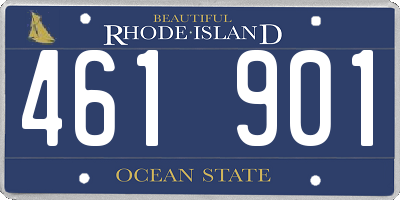 RI license plate 461901