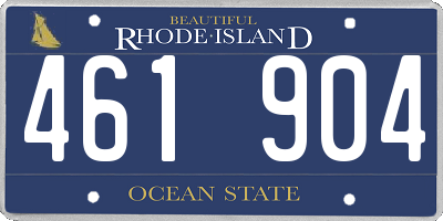 RI license plate 461904