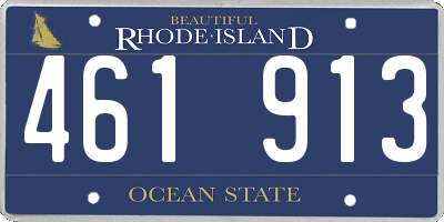 RI license plate 461913