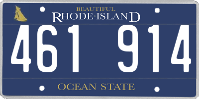 RI license plate 461914