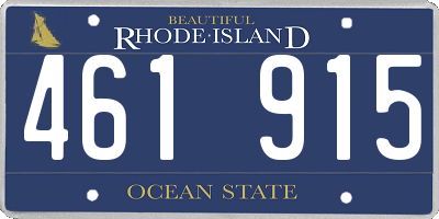 RI license plate 461915