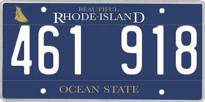 RI license plate 461918