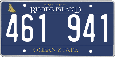 RI license plate 461941