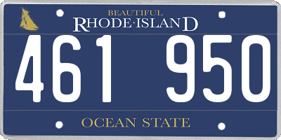 RI license plate 461950
