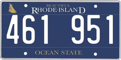 RI license plate 461951