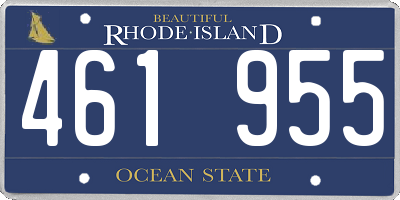 RI license plate 461955