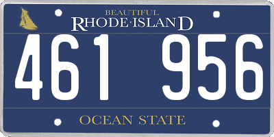 RI license plate 461956