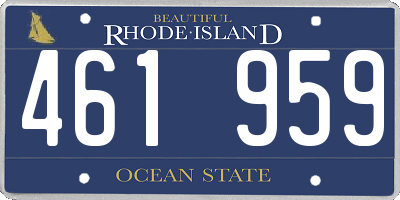 RI license plate 461959