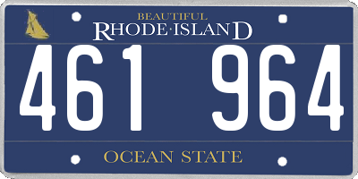 RI license plate 461964