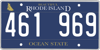 RI license plate 461969