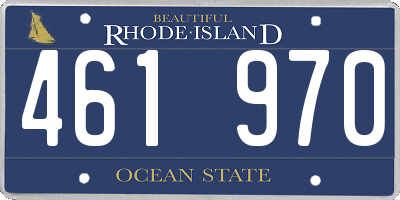 RI license plate 461970