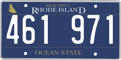 RI license plate 461971