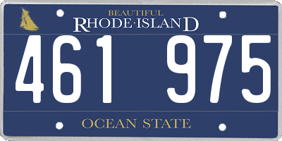 RI license plate 461975