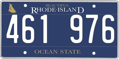RI license plate 461976