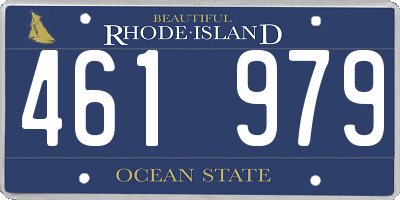 RI license plate 461979