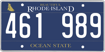 RI license plate 461989