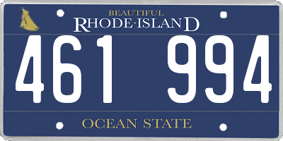 RI license plate 461994