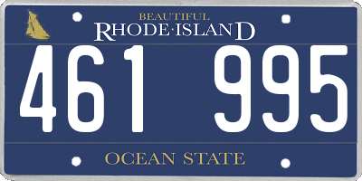 RI license plate 461995