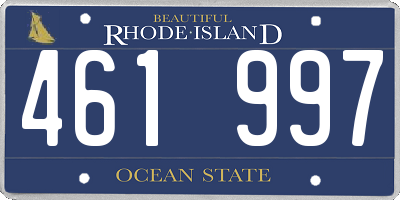 RI license plate 461997