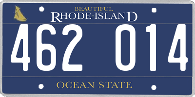 RI license plate 462014