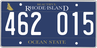 RI license plate 462015