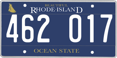 RI license plate 462017