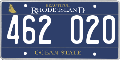 RI license plate 462020