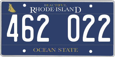 RI license plate 462022