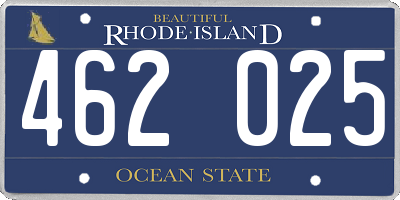 RI license plate 462025