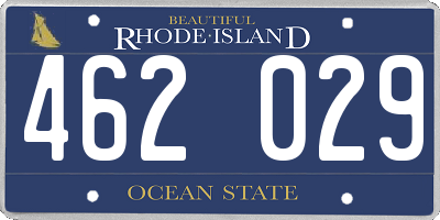 RI license plate 462029