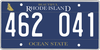 RI license plate 462041
