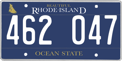 RI license plate 462047