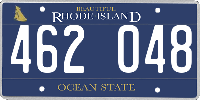 RI license plate 462048