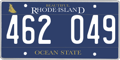 RI license plate 462049