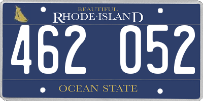 RI license plate 462052