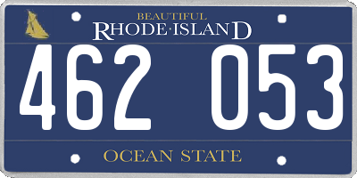 RI license plate 462053
