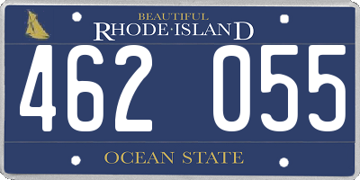RI license plate 462055