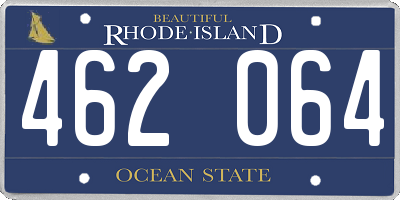 RI license plate 462064
