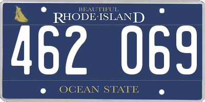RI license plate 462069
