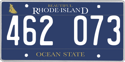 RI license plate 462073