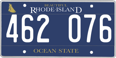 RI license plate 462076