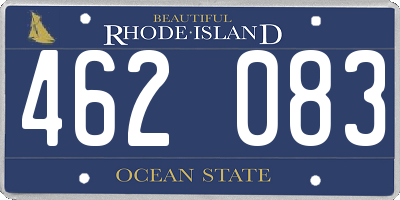 RI license plate 462083