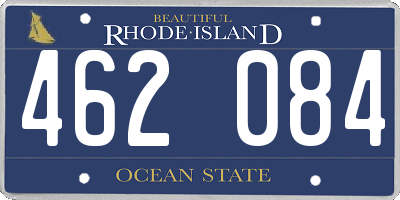 RI license plate 462084