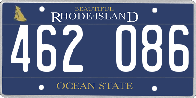 RI license plate 462086