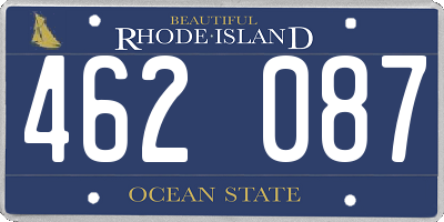 RI license plate 462087