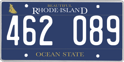 RI license plate 462089